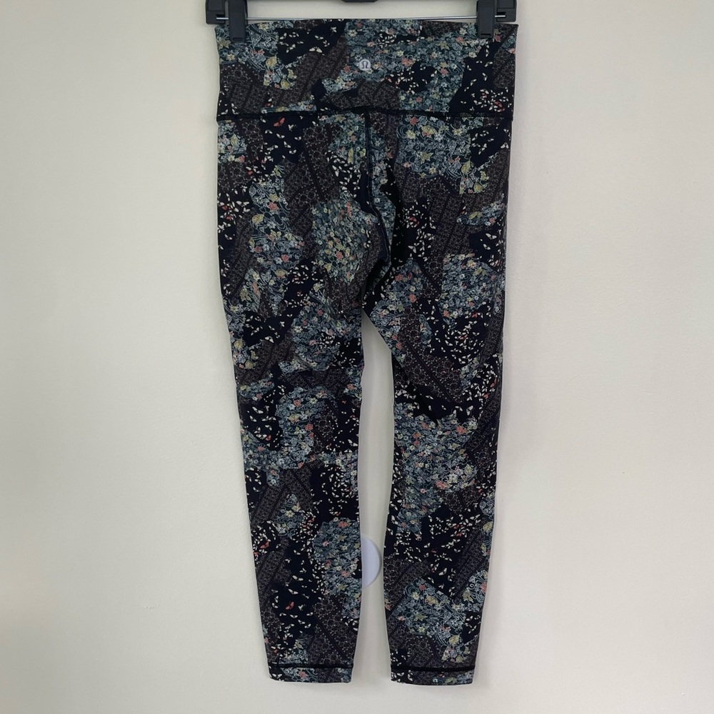Lululemon Wunder Under Hi-Rise 7/8 Tight *25"Assemblage Alpine White Multi Sz 8 - Picture 8 of 10